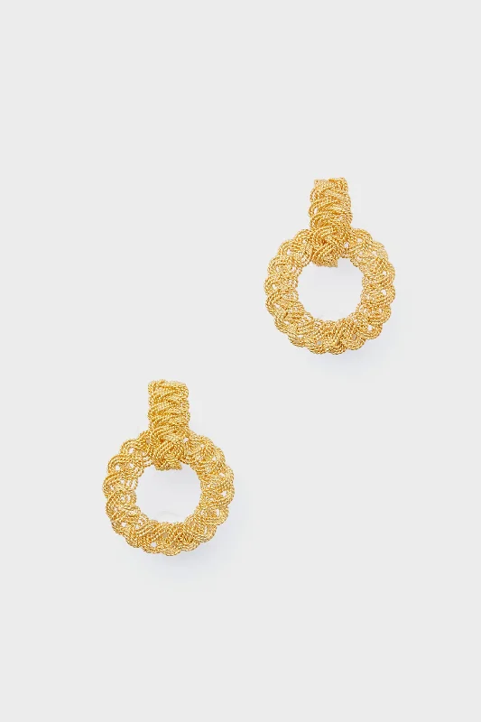 Gold Infinita Mini Earrings