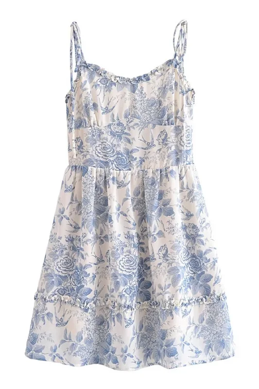 'Zabrina' Floral Sleeveless Short Cami Dress